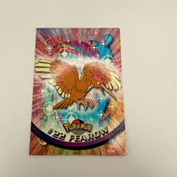 #22 Fearow - Pokemon Topps Card - Black Logo - Image 1