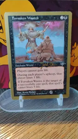 FORSAKEN WASTES Magic the Gathering MTG 1997 Seattle World Championship Card TCG - Image 1