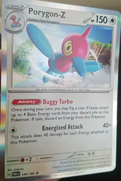 PORYGON-Z 144/182, HOLO, POKEMON CARD (NM) - Image 3
