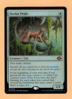 x1 2024 MTG Modern Horizons 3 OCELOT PRIDE Mythic Rare FOIL #0038 - NM/M - Image 1