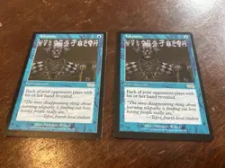 2x Telepathy NM+ ~ Urza's Saga Mtg Magic - Image 1