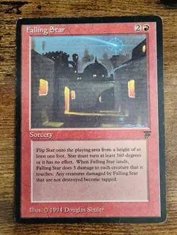 MTG Falling Star ⭐ENGLISH ⭐MP+/LP- Legends ⭐10 REAL HQ PICS! ⭐Rare 1994 Magic - Image 1