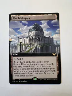 The Biblioplex - EXTENDED ART - MTG Strixhaven: School of Mages - NM - Image 1