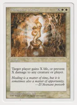 Alabaster Potion Proof LP 5th Edition Artist Harold McNeill 1997 MTG Magic AP! - Image 1