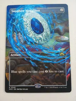 Magic The Gathering Sapphire Medallion Borderless Regular MH3 0349 MTG NM - Image 1