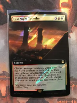 MTG Last Night Together Surge FOIL Extended Art Dr. Who WHO 1014 Rare NM - Image 1