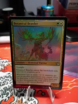 MTG Magic the Gathering Botanical Brawler (220/548) March of the Machine LP FOIL - Image 1