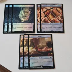 MTG X LOTR - 10x Food / Token Creature Artifact set inc 0009 FOIL - LTR - Image 1