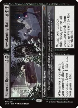 Funeral Room / Awakening Hall #0100 MTG Duskmourn: House of Horror DSK Mythic NM - Image 1