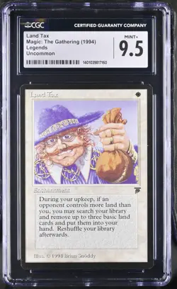 LAND TAX Legends U CGC 9.5 MTG [Nostalgium] - Image 1