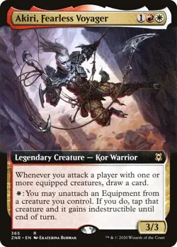 Foil - Akiri, Fearless Voyager (Extended Art) - 365 / NM / English MTG - Image 1