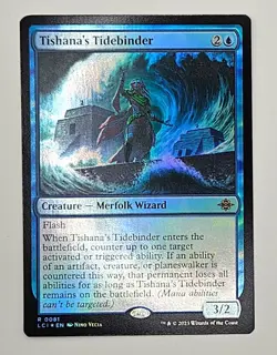 MTG Tishana’s Tidebinder 081 FOIL RARE Lost Caverns of Ixalan Rare NM - Image 1