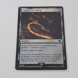 MTG X LOTR - Lash of The Balrog - 0092 FOIL - LTR - Image 1