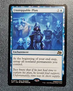 x1 Unstoppable Plan DFT Aetherdrift MTG 72 RARE M/NM 1x - Image 1