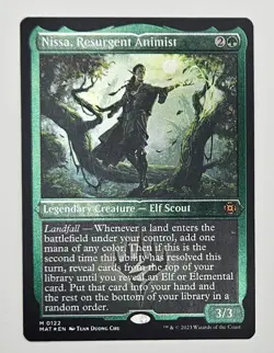 FOIL - MTG Nissa, Resurgent Animist (Foil Etched) 122 MOM: The Aftermath Mythic - Image 1