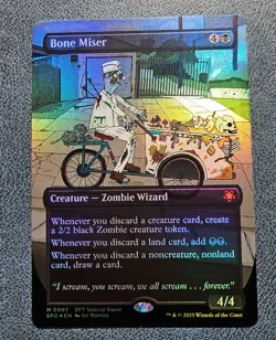Bone Miser - FOIL BORDERLESS Aetherdrift Special Guest DFT SPG 0087 - MtG Magic - Image 1