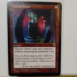 MTG -- MIRAGE --- CURSED TOTEM --- NM - Image 1