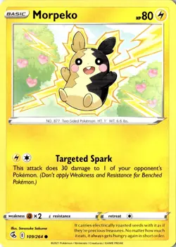 Morpeko 109/264 Common SV Fusion Strike LP Pokemon Card - Image 1