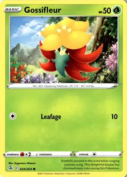 Gossifleur 024/264 Common SV Fusion Strike LP Pokemon Card - Image 1