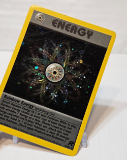 Rainbow Energy 17/82 Holo Rare Unlimited Team Rocket Pokemon 7307 - Image 4