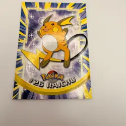 1999 Topps Pokemon - #26 RAICHU - Black Logo - Image 1