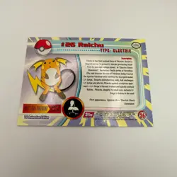 1999 Topps Pokemon - #26 RAICHU - Black Logo - Image 2