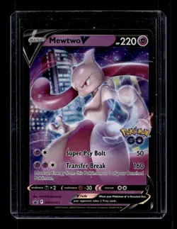 Pkemon Mewtwo V SWSH223 SWSH: Sword & Shield Promo Cards Holo Pokemon Go - Image 1