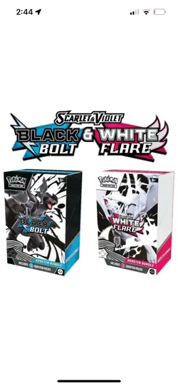 Pokemon TCG Black Bolt & White Flare Booster Bundle Set of 2 Confirmed✅ PRESALE - Image 1