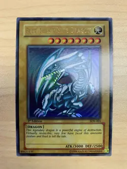 Yugioh Blue-Eyes White Dragon 1st Edition SDK-001 ASIAN ENGLISH LP #2 - Image 1