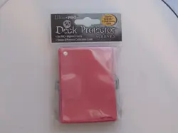 50 glossy small Red YUGIOH size DECK PROTECTORS CARD SLEEVES Ultra Pro - Image 1