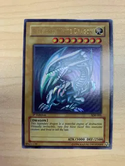Yugioh Blue-Eyes White Dragon 1st Edition SDK-001 ASIAN ENGLISH LP #1 - Image 1