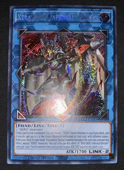 Yugioh Xtra HERO Infernal Devicer BLC1-EN009 Secret Rare Ltd Ed LP w/Tracking - Image 2