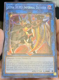 Yugioh Xtra HERO Infernal Devicer BLC1-EN009 Secret Rare Ltd Ed LP w/Tracking - Image 4
