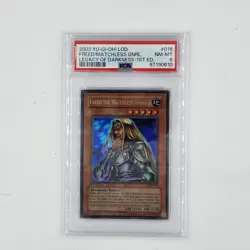 PSA8 NM/MT - Freed The Matchless General Yugioh Legacy of Darkness 1st Edtn - Image 2