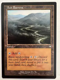 Ash Barrens - RETRO FRAME - MTG The Brothers War: Commander - NM Common Land - Image 1