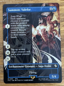 MTG Final Fantasy Commander, Summon: Valefor - Borderless - Image 1