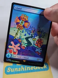 Island (1940) (Rainbow Foil) Secret Lair Drop Foil Spongebob - Image 2