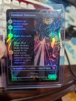 Summon: Bahamut (Final Fantasy) ~Borderless / Alternate Art / Foil~ NM - Image 1