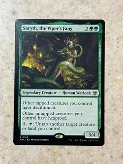 MTG NM Saryth, the Viper's Fang [Murders at Karlov Manor Commander] - Image 1