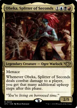 Obeka, Splitter of Seconds (222) R Outlaws of Thunder Junction NM MTG - Image 1