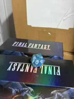 Magic MTG Final Fantasy GIFT Bundle Crystal Blue D20 Dice Counter New Lot Of 17x - Image 1