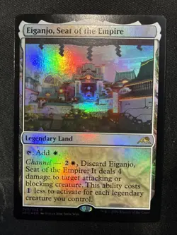 MTG - Eiganjo, Seat of the Empire Kamigawa: Neon Dynasty FOIL - Image 1