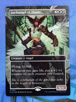 1x FOIL BORDERLESS Archangel of Thune, NM, SLD, Magic: the Gathering, MtG - Image 3