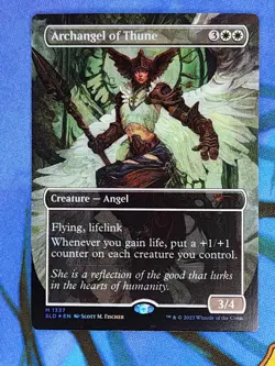1x FOIL BORDERLESS Archangel of Thune, NM, SLD, Magic: the Gathering, MtG - Image 5