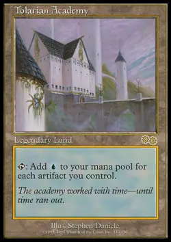 Magic the Gathering MTG Tolarian Academy (330) Urza's Saga LP - Image 1