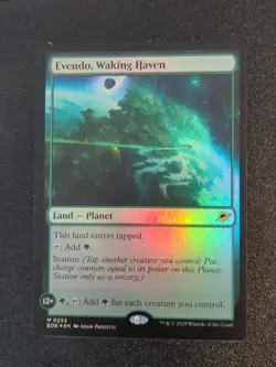 Evendo, Waking Haven FOIL 253 Edge of Eternities MTG Mythic Land Unplayed NM EoE - Image 1