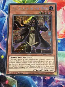 Yu-Gi-Oh! TCG The Man With The Mark MZTM-EN001 Secret Rare NM/M - Image 1