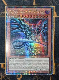 YUGIOH Red-Eyes Darkness Metal Dragon (RA04-EN003) Quarter Century Secret Rare - Image 1