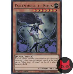 Yugioh Fallen Angel of Roses LC5D-EN094 Ultra Rare 1st Edition NM - Image 1