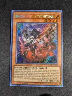 Yugioh - Blazing Cartesia, The Virtuous DABL-EN011 1st Edition Secret Rare NM - Image 1